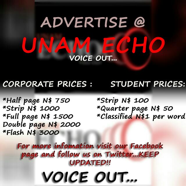 unam_echo's tweet photo. Thinking of advertising with us? Keep updated!
#UNAM_ECHO
#VOICE_OUT https://t.co/gXiM24dmUy