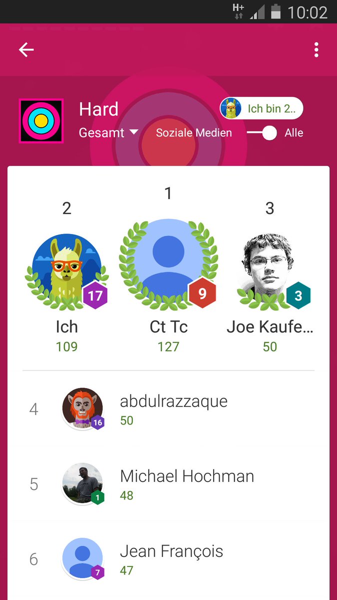 wolfgangknecht's tweet photo. Congratulations to 'Ct Tc' for beating the dev! Not bad ;) #supercirclejump #screenshotsaturday #androidgame https://t.co/tCaBzIQQai