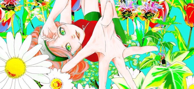 仮塗り〜〜が終わりました。
サクラ描くの楽しいなー
クローバー、四つ葉が1つだけあります 