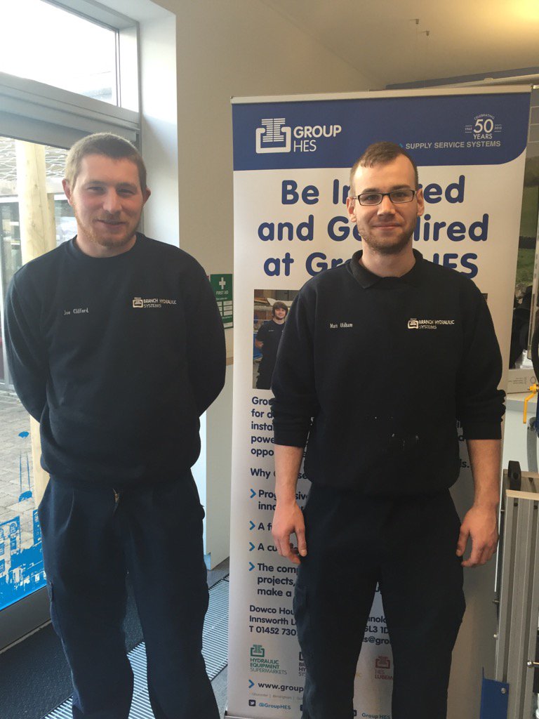 We are <a href="/GlosSkillsFest/">GlosSkillsFest</a> again today, come and talk to the lads about @GroupHES #apprenticeship #opportunities