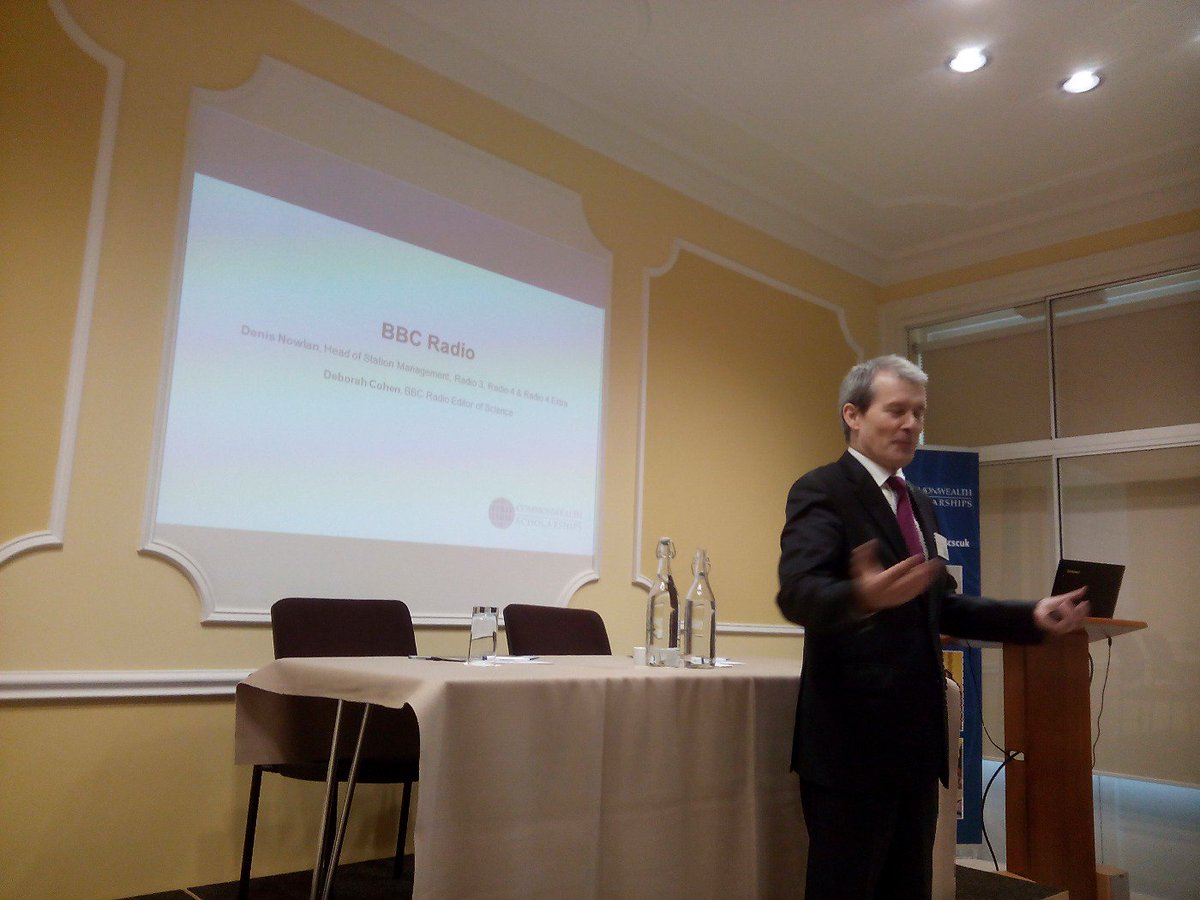 CinderellaAnena's tweet image. Denis Nowland of the @BBC discussing on BBC radio and public service broadcasting #ConnectCommunicate