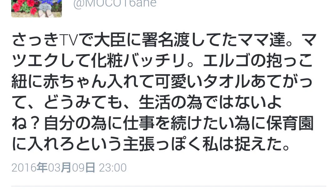 ＃保育園落ちたの私だ　抗議するママたちの映像に賛否両論？！