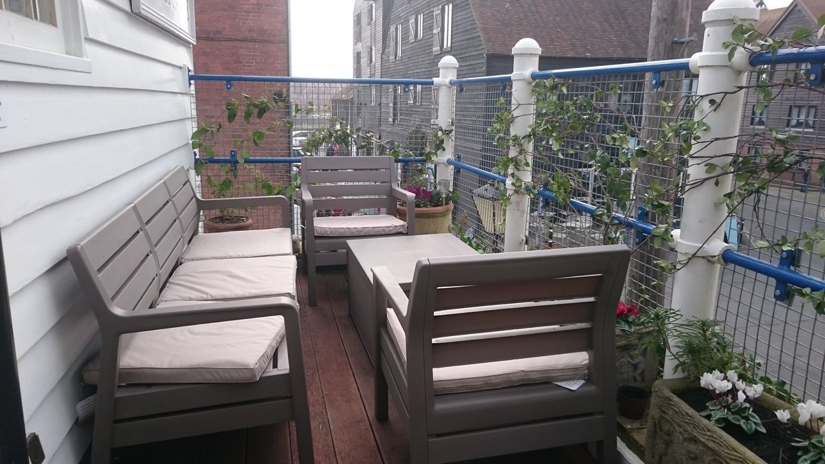 Lovely new seating on our secret terrace! Come and sample something from the Mermaid St Cafe #coffee #localbeers