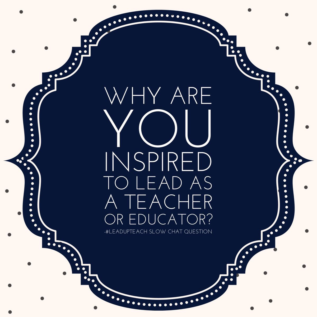 ElisaBostwick's tweet photo. Join us for the #Leadupteach slow Q of the week! All are welcome! #leadupchat #EdBeat #ISTP2016 #leadered #edchat https://t.co/4lawOtVJi6