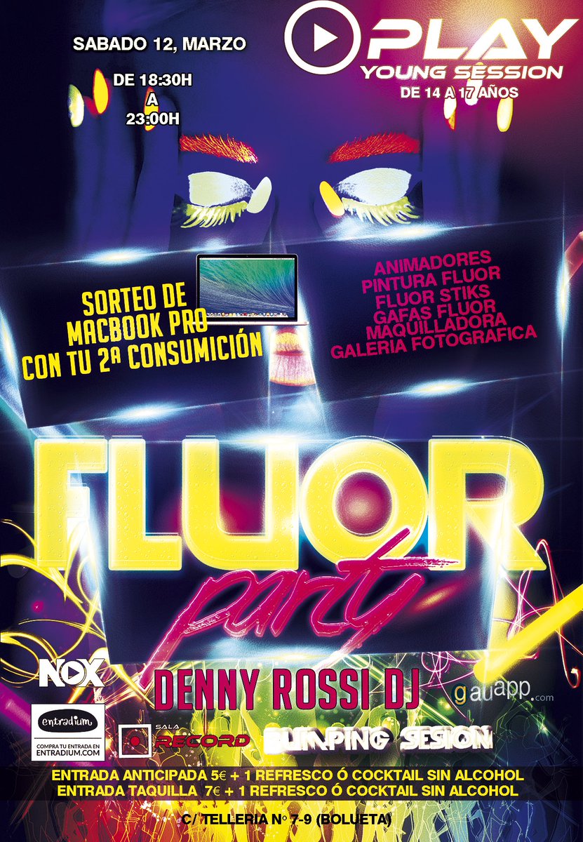 madari87's tweet photo. En un ratito Young Session de @SalaPlayBilbao FLUOROARTY!! Y a la noxe contaremos con los djs de #UniversiParty https://t.co/DriTZScD2o