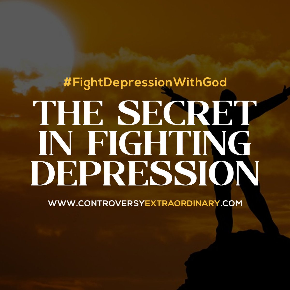 Find out THE SECRET IN FIGHTING DEPRESSION, in my newest blog: goo.gl/dIBTEm

#FightDepressionWithGod