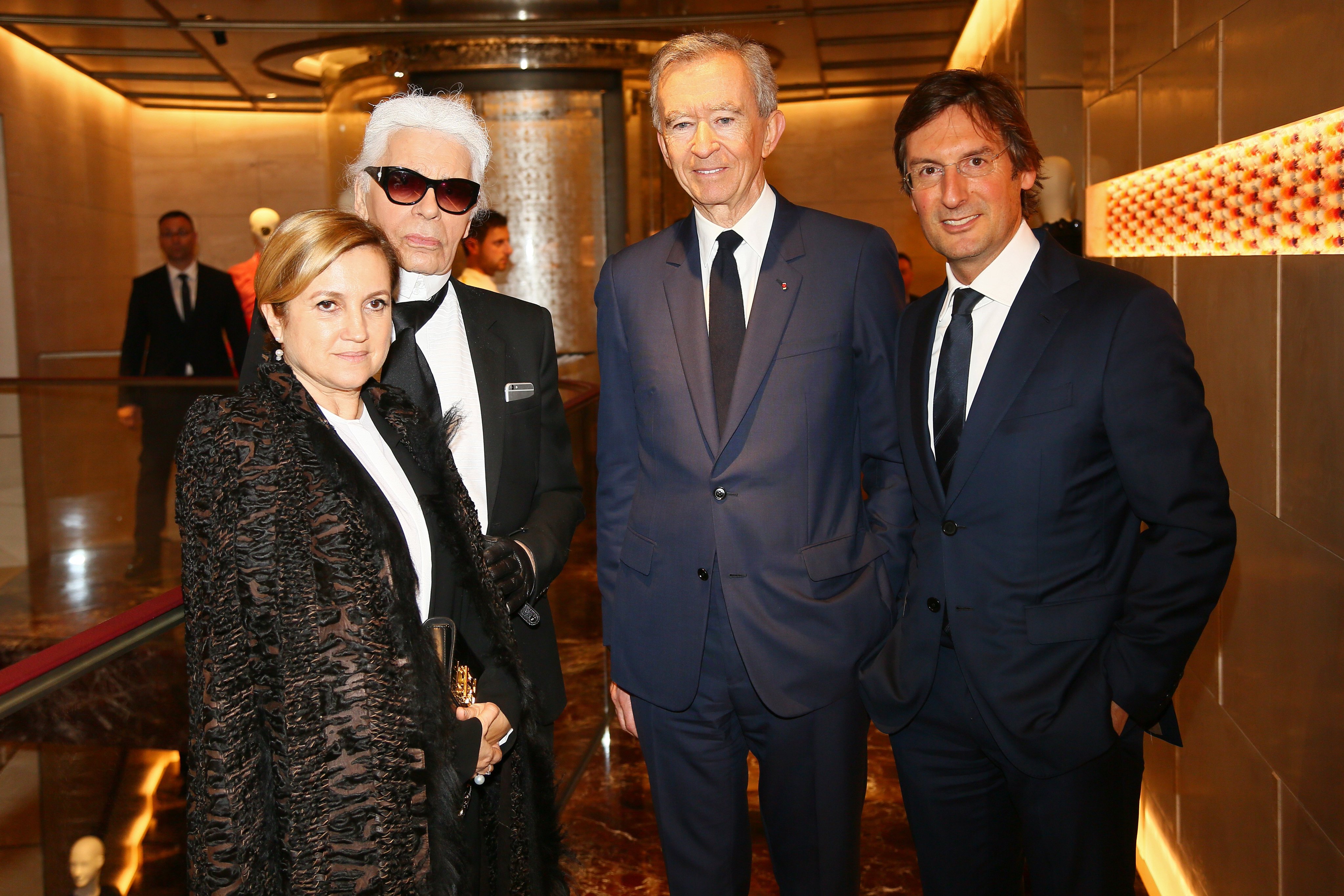Fendi on X: Silvia Venturini Fendi, Karl Lagerfeld, Bernard Arnault and Pietro  Beccari at the Palazzo Fendi party. #FendiRoma  / X