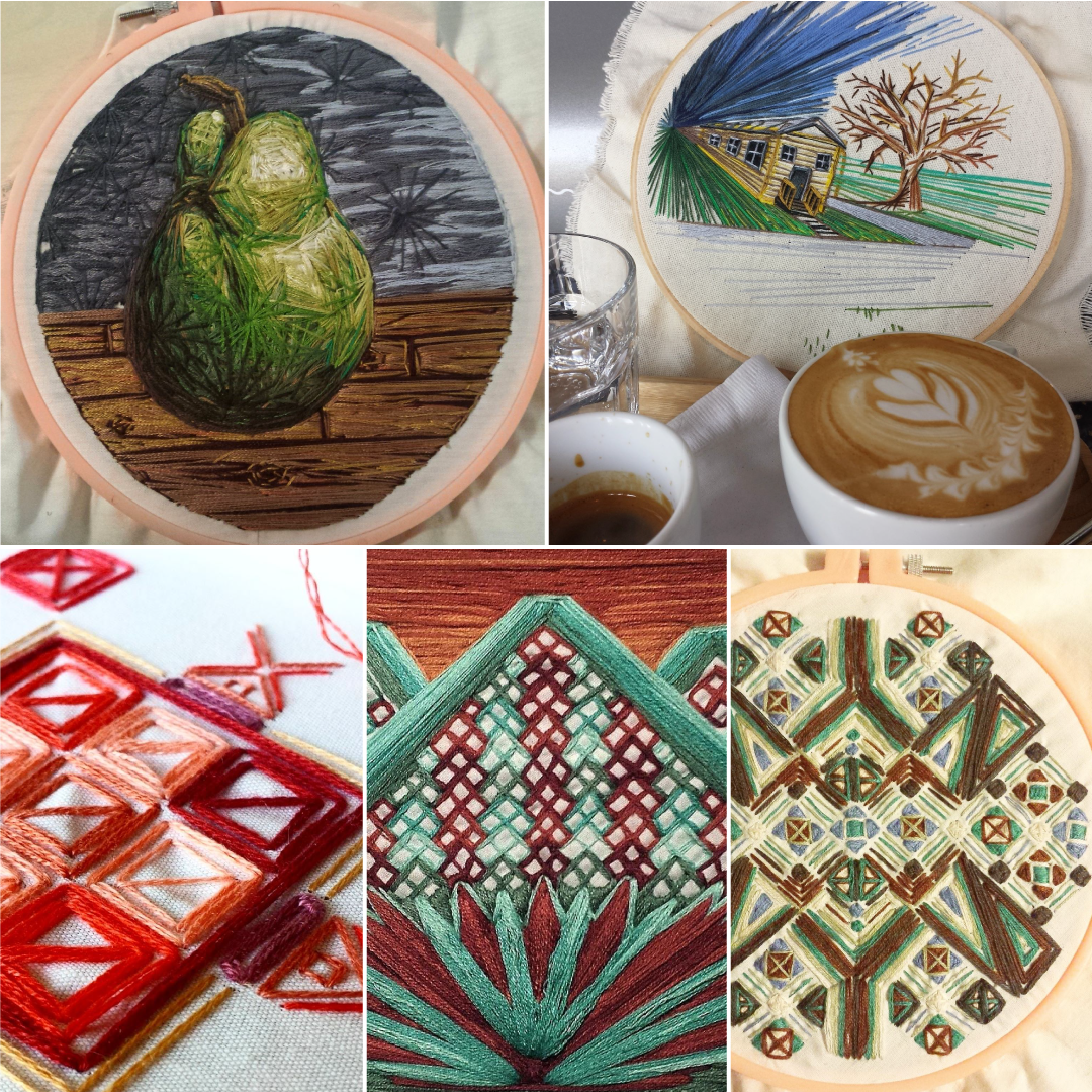 houstonmakes's tweet photo. Embroidery by Lauren McManus #needleworker #painter #houstonmaker See more at https://t.co/xN351KhpKF https://t.co/Dcmv7HiEFW