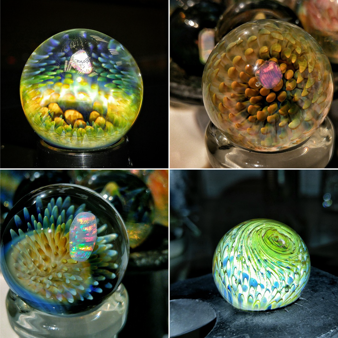 houstonmakes's tweet photo. Borosillicate Marbles by Jackson Dang #lampworker #houstonmaker See more at https://t.co/CBtw5elOWk https://t.co/S6yjhurHCN