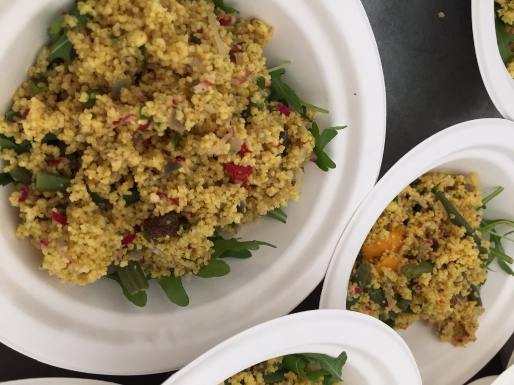 PyData's tweet photo. Lunch is served @pydataamsterdam. What a beautiful spread! https://t.co/zd6FMprwfY