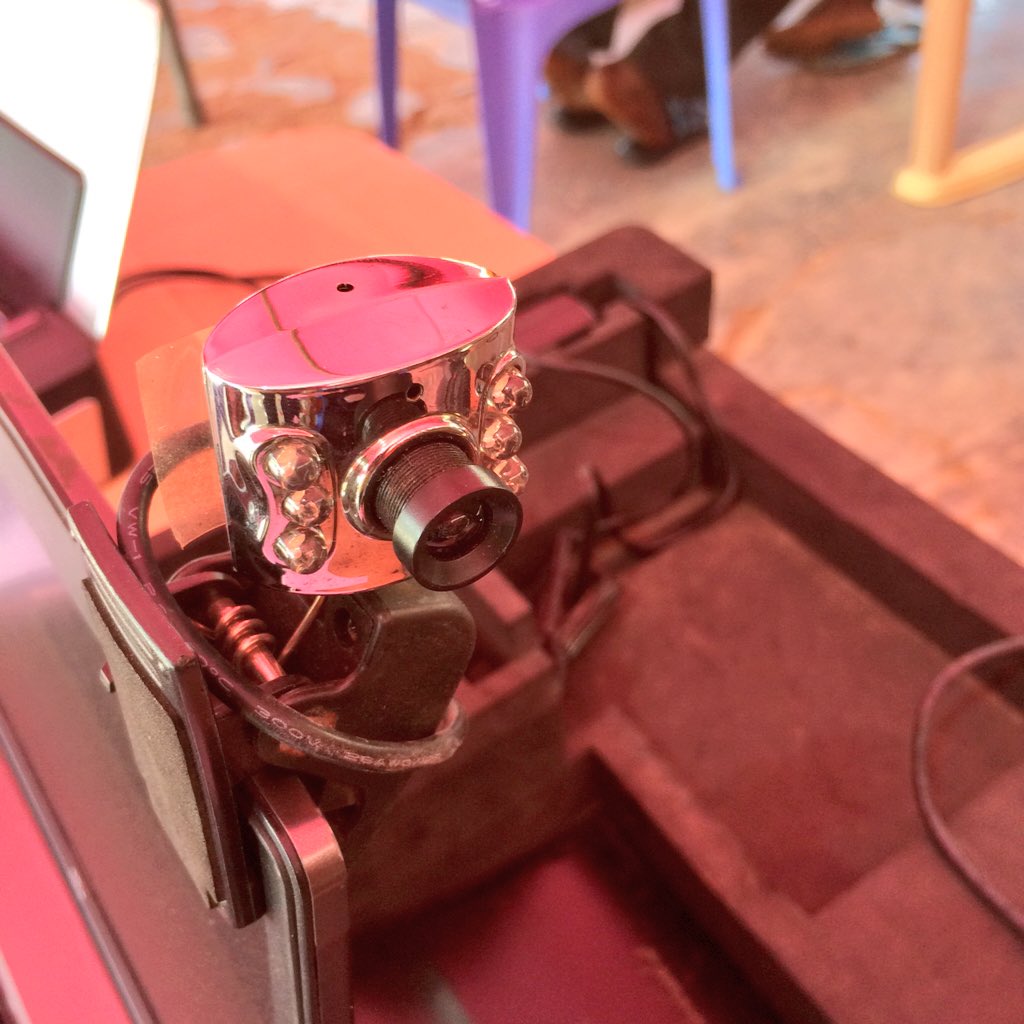 IDEGGhana's tweet photo. The BVR camera. #IDEGCFIESR #GhanaDecides https://t.co/o88DBs2PQM