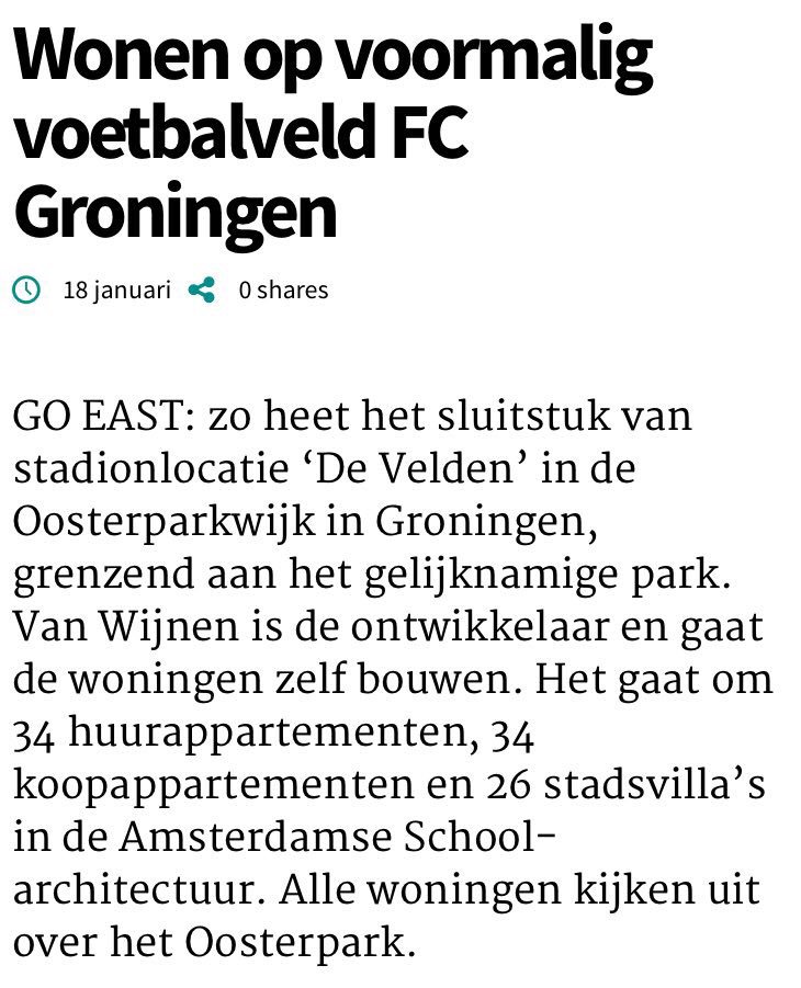 PeterHutten's tweet photo. @GoEastWonen Weer een mooi project @VanWijnenGroep in @GemeenteGR https://t.co/bjSgD4zfYT