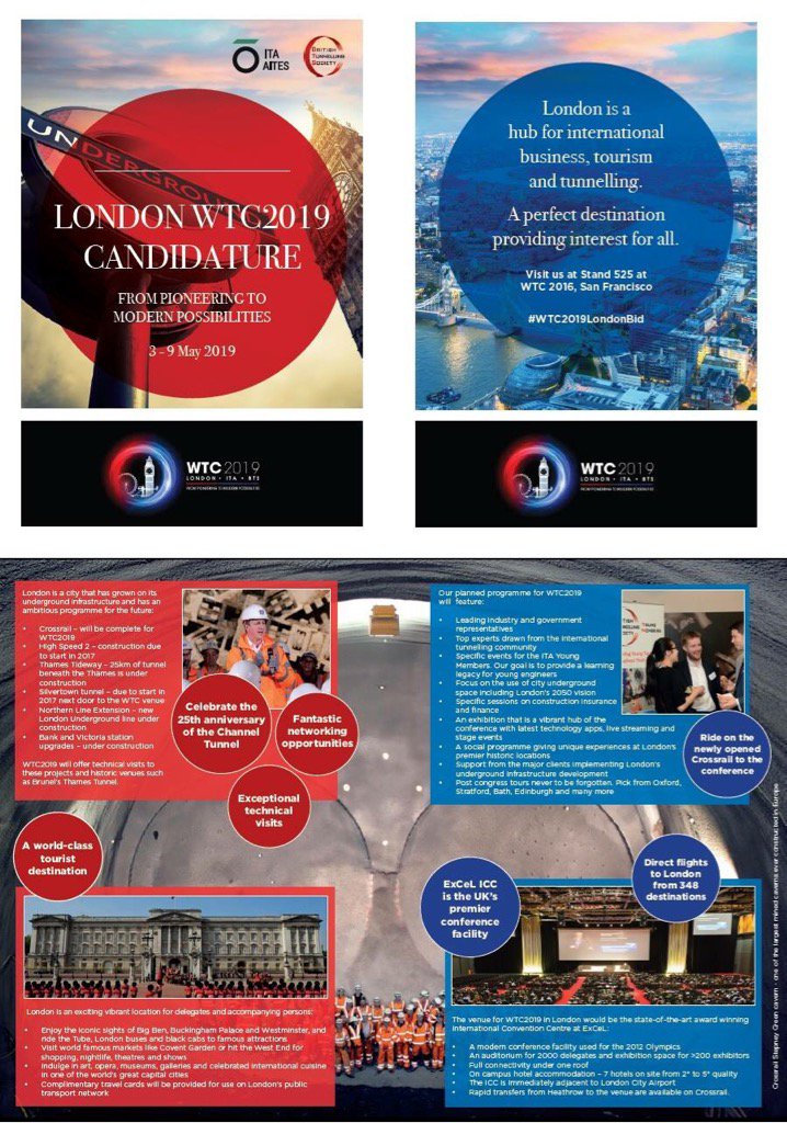 Come and meet <a href="/BTS_Tunnelling/">BTS</a> <a href="/BTSYM/">BTS Young Members</a> <a href="/ExCeLLondon/">Excel London</a> @Zibrant at #WTC2016 in San Francisco on stand 525