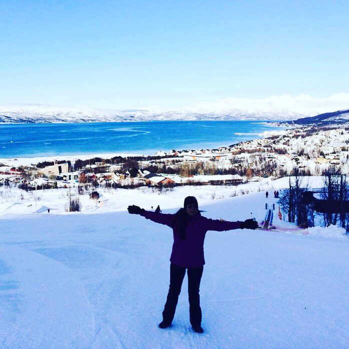 The most spectacular view #tromso #Norway #snowactivities #surreal