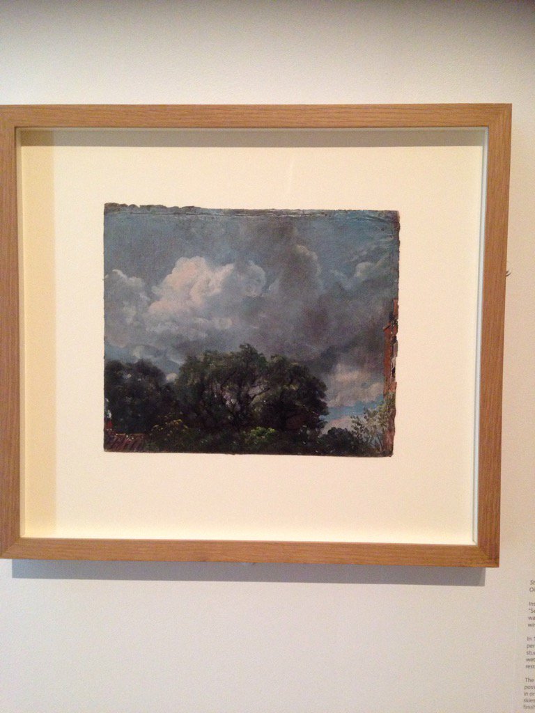 CateField's tweet photo. #constableweather gorgeous cloud study in oils @TheLightbox today https://t.co/DWa9IeR0aO