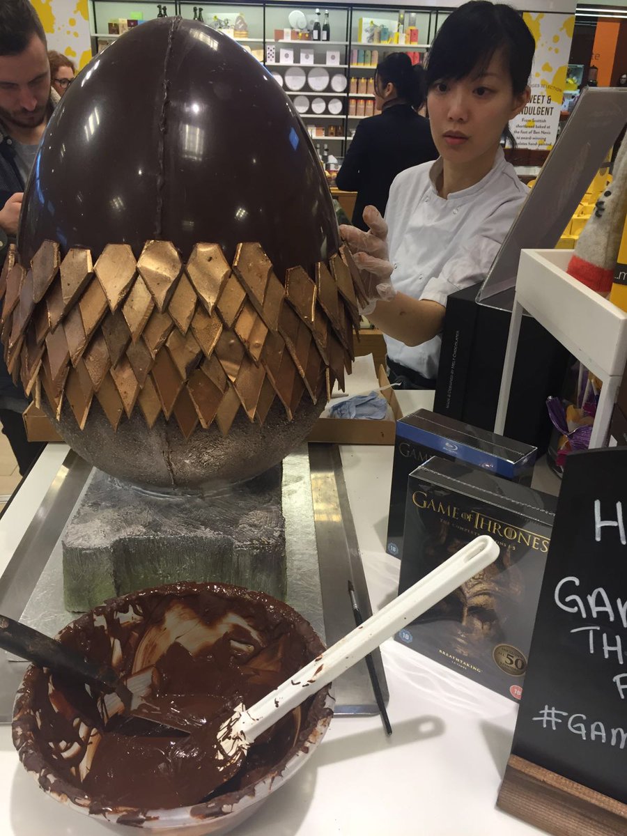 HBOMaxUK's tweet photo. Feast your eyes on the ULTIMATE dragon egg @Selfridges today to celebrate #GameOfThrones S5 on DVD &amp; Blu-ray Monday. https://t.co/TW0t1SoTcu