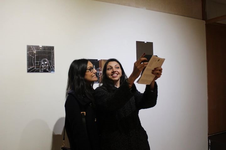 LdnMetArts's tweet image. The Real Selfie: Interactive art installation by George Kostoglou today til 5 in our Bank - for #concretematters