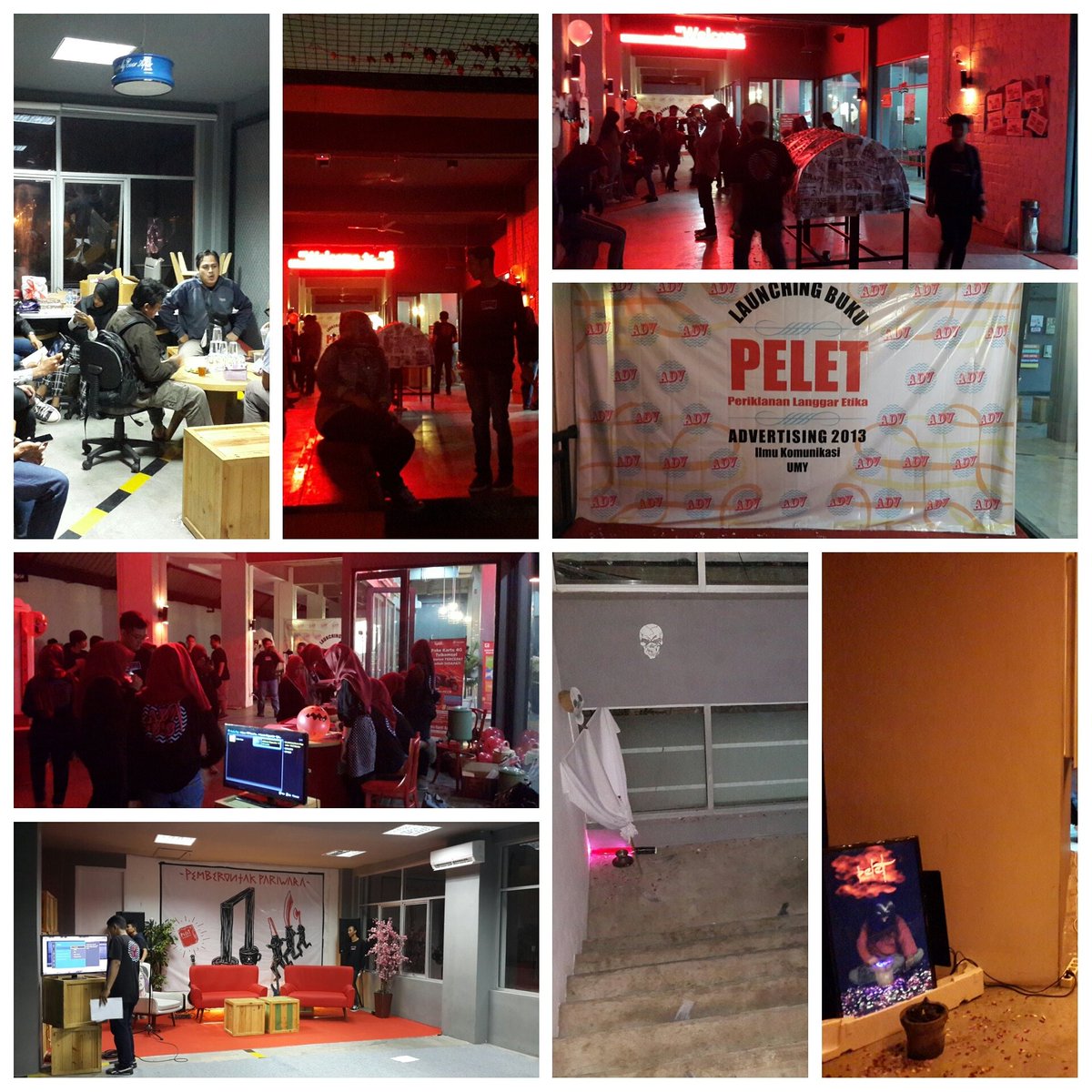 LoopStation_YK's tweet image. Suasana malam ini sebelum launching buku #pelet anak @advertumy13 kok serem2 gimana gt #loopstationyk #loopcorner4