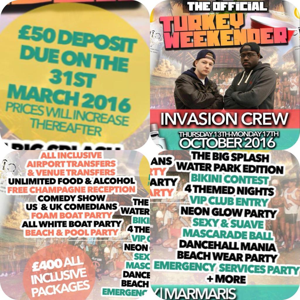 LadySNewell's tweet photo. #HurryAndGetUrTickets #PutDwnUrDeposit #TurkeyWeekender https://t.co/zAlCsUSStv