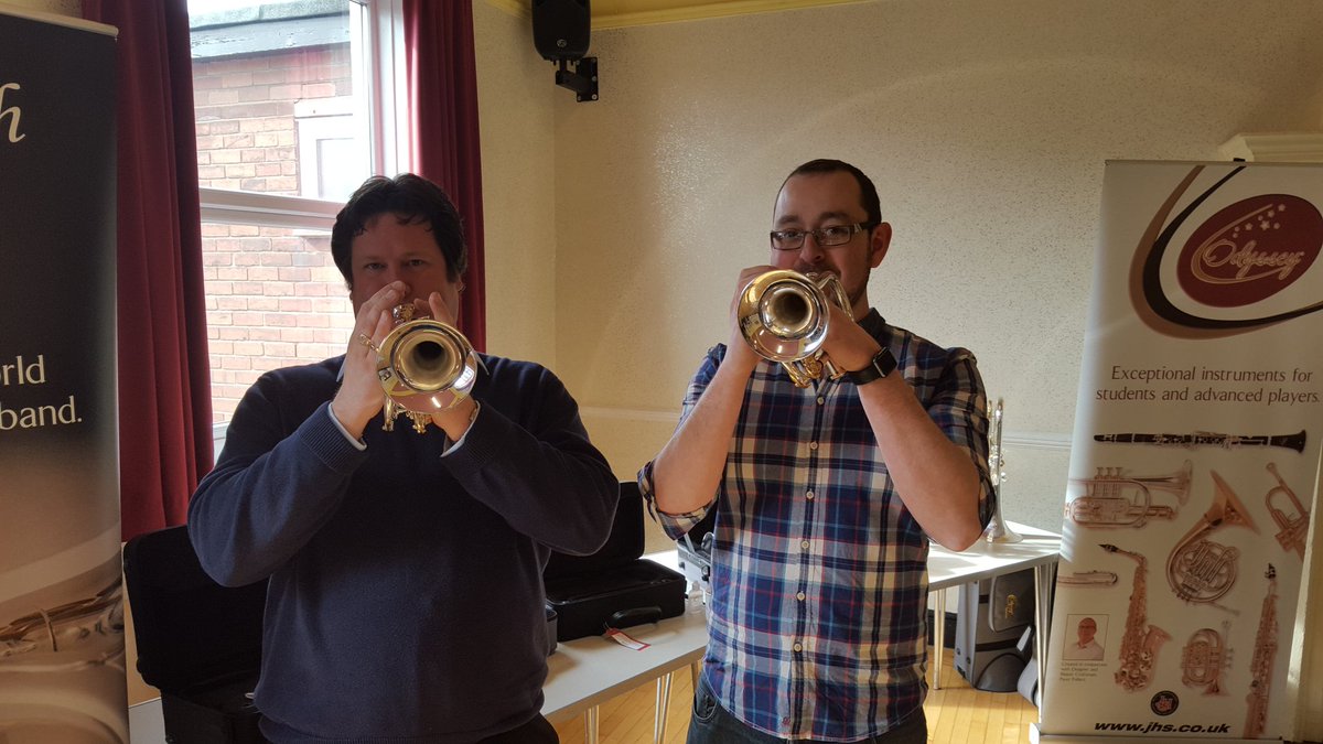 AlecShelbrooke's tweet photo. Great event at #Garforth Miners' Welfare with @GarforthBrass today. Good fun learning to play https://t.co/Eh8WiSVRUw