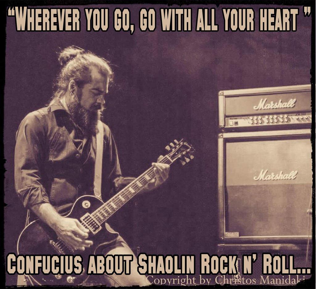 JailcatBand's tweet photo. "Wherever you go, go with all your heart "
 Confucius about Shaolin #rocknroll ...
#jailcat #Marshall #gibson #GIG https://t.co/nwtm7SZxBS