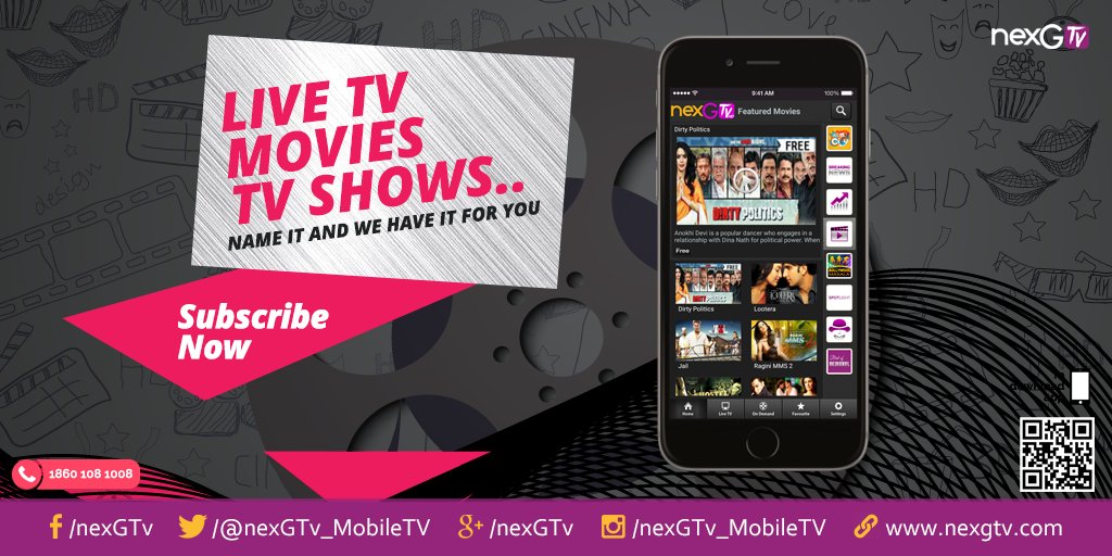 From mainstream #drama #movies to captivating #action flickS, we have it all on nexGTv: goo.gl/C8GUkK