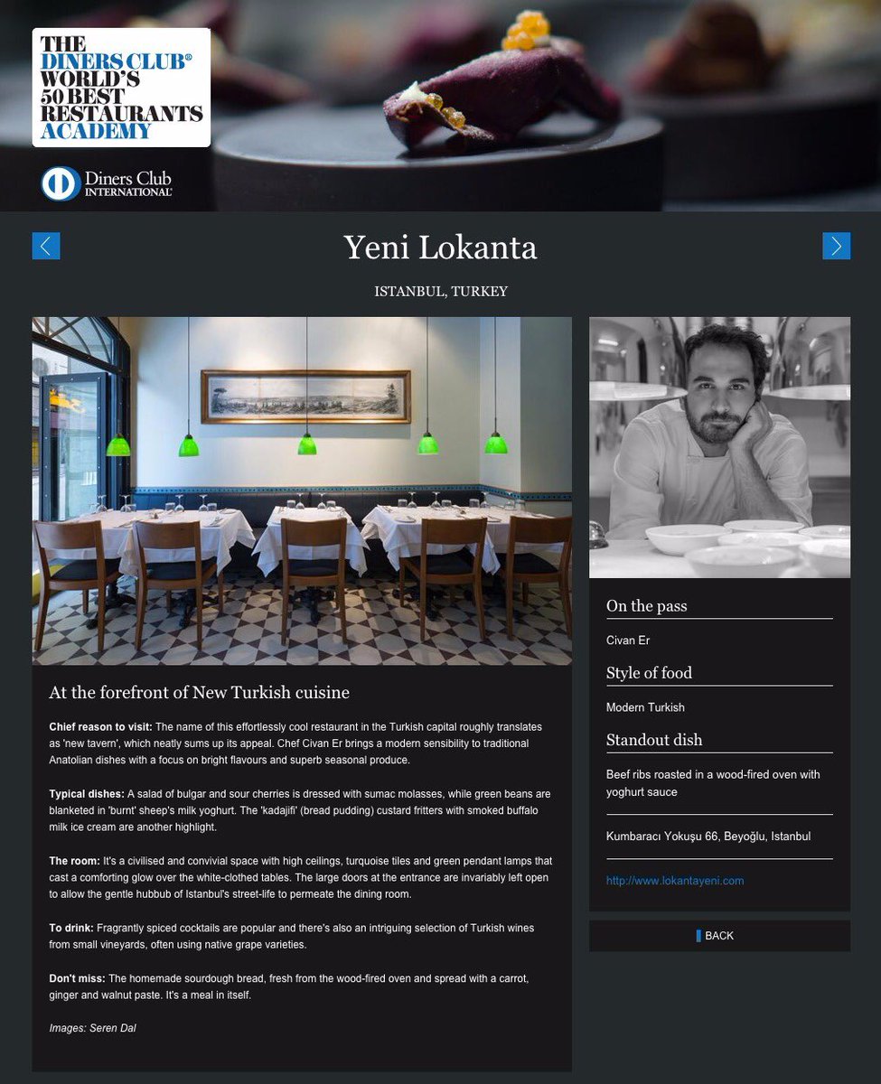 AlanchaTurkey's tweet photo. ...discover in the middle eastern region. Such a great honour for us to be part of it. #dinersclub https://t.co/CgyBgAWMMg