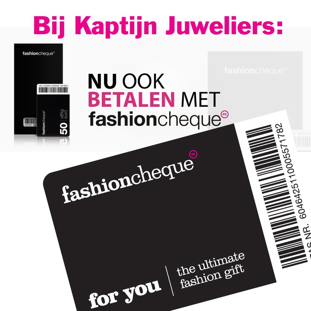 Vanaf nu kan je bij #kaptijn_juweliers ook betalen met #fashioncheque! #Urk #Emmeloord #Nunspeet #present #fashion
