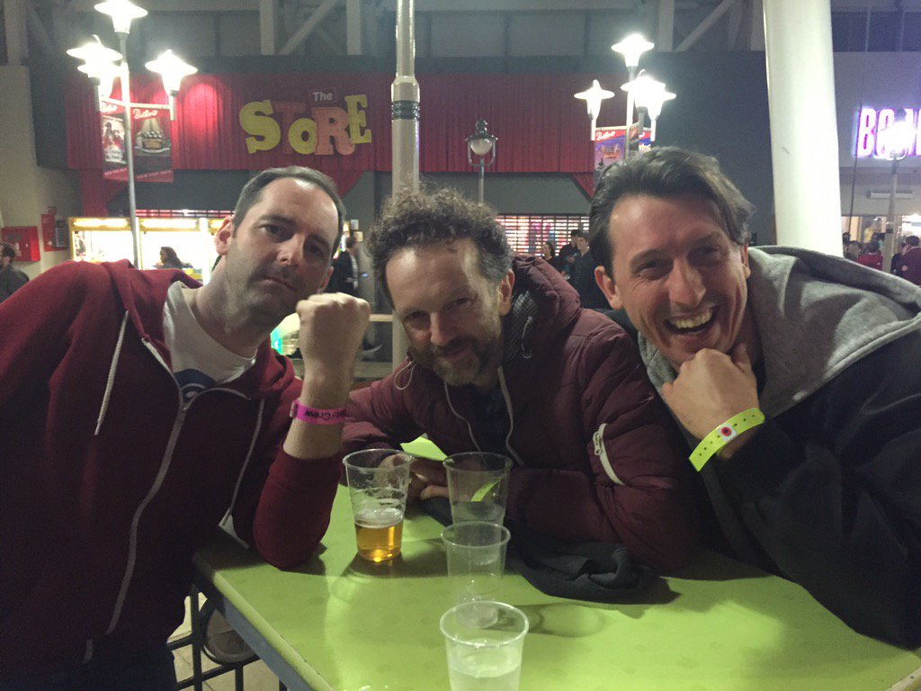 dextrecs's tweet photo. @dextrecs team bonding weekend @Butlins for #bloc2016 @Lo_Shea @ChrisFinke https://t.co/8kVCFHZxWx