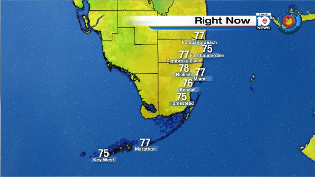 Good morning South Florida! Already warming up to the upper 70s!! Join us now! https://t.co/DBiMpo7qOp