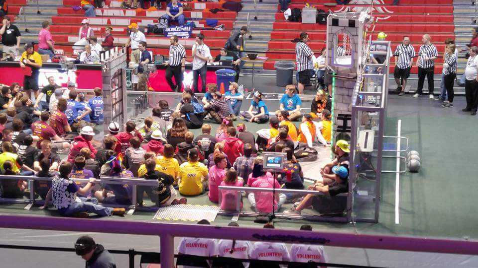 Drivers meeting at NE First WPI Event! #omgrobots #FRC #robotics #4041