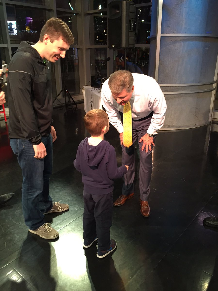 NTbonestud's tweet photo. Thanks @wfaachannel8 @wfaaweather @ColleenWeather for being the highlight of my sons night! #wfaashare https://t.co/azSbPGqkDS