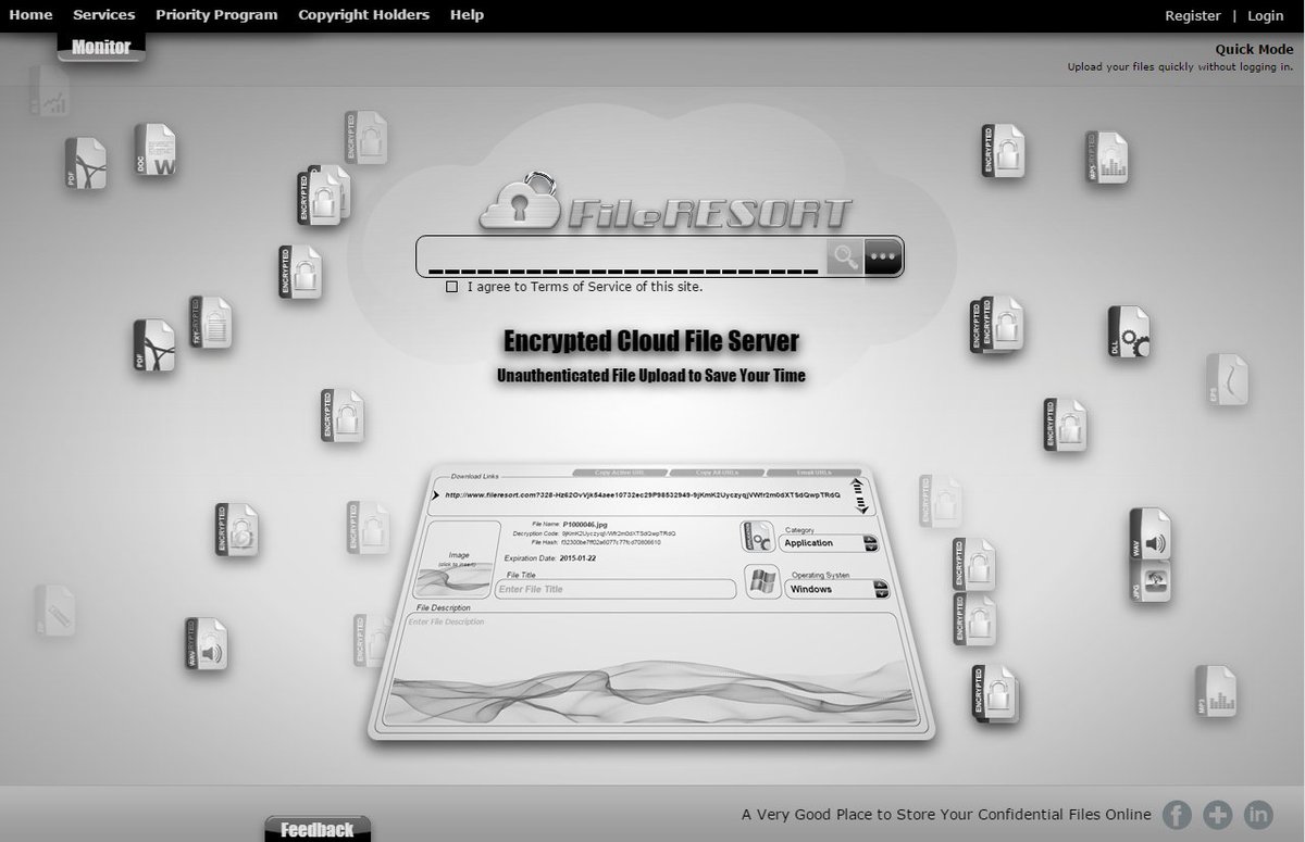 FileResort's tweet image. We at @FileResort take security of your data very seriously. For this reason it is stored encrypted in our servers.