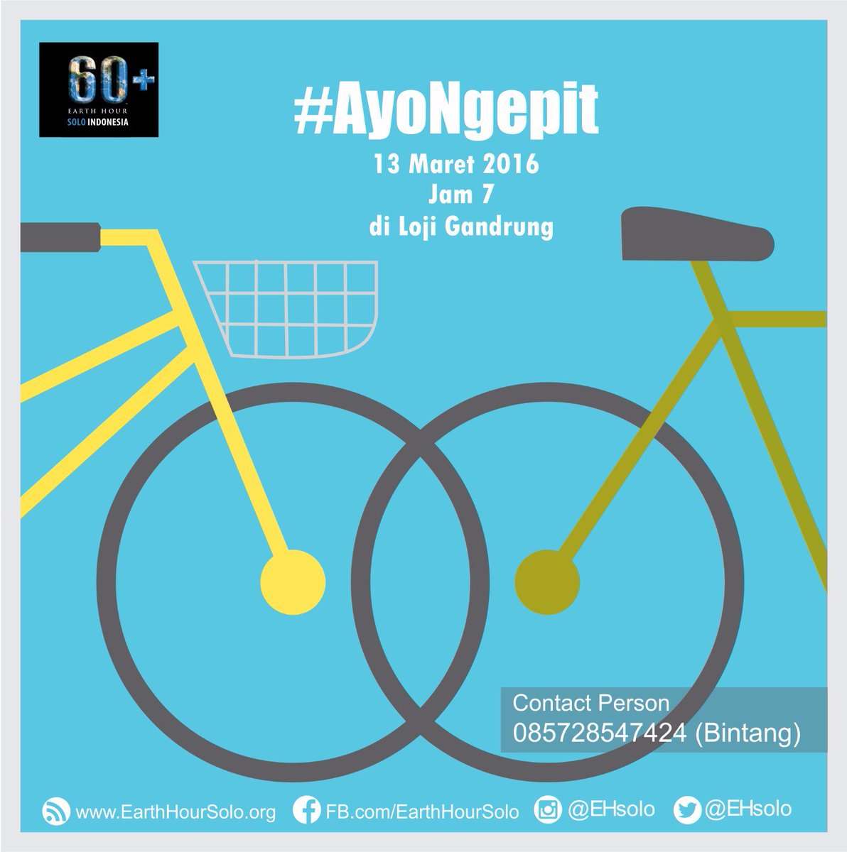 EHSolo's tweet photo. #AyoNgepit Minggu, 13 Maret 2016 jam 7 pagi start dari depan Loji Gandrung #IniAksiku https://t.co/kj3MCK5mTg