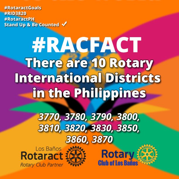 raclb3820's tweet photo. #RACFACT #WorldRotaractWeek #RotaractPH #RotaractGoals #RID3820 @rotaract @Rotary https://t.co/NK7WkhnvXR