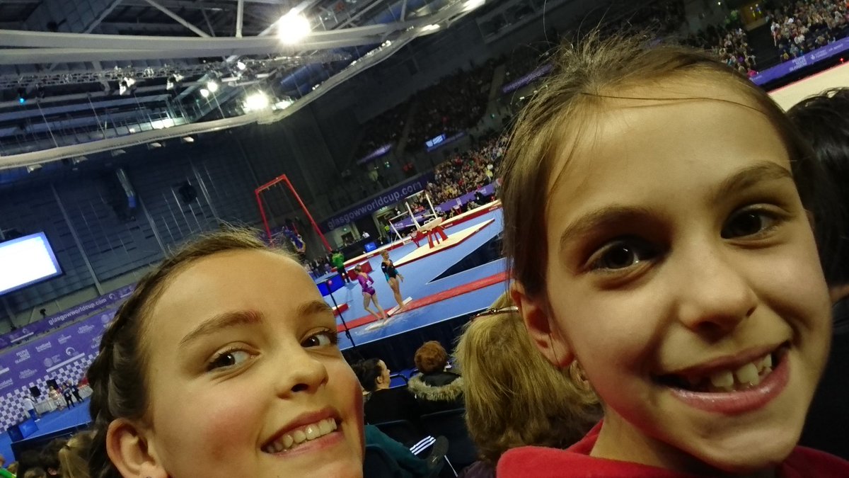 Postington's tweet photo. Izzy and holly say gymnastics rules #GWC2016 https://t.co/kB36fQxqeW