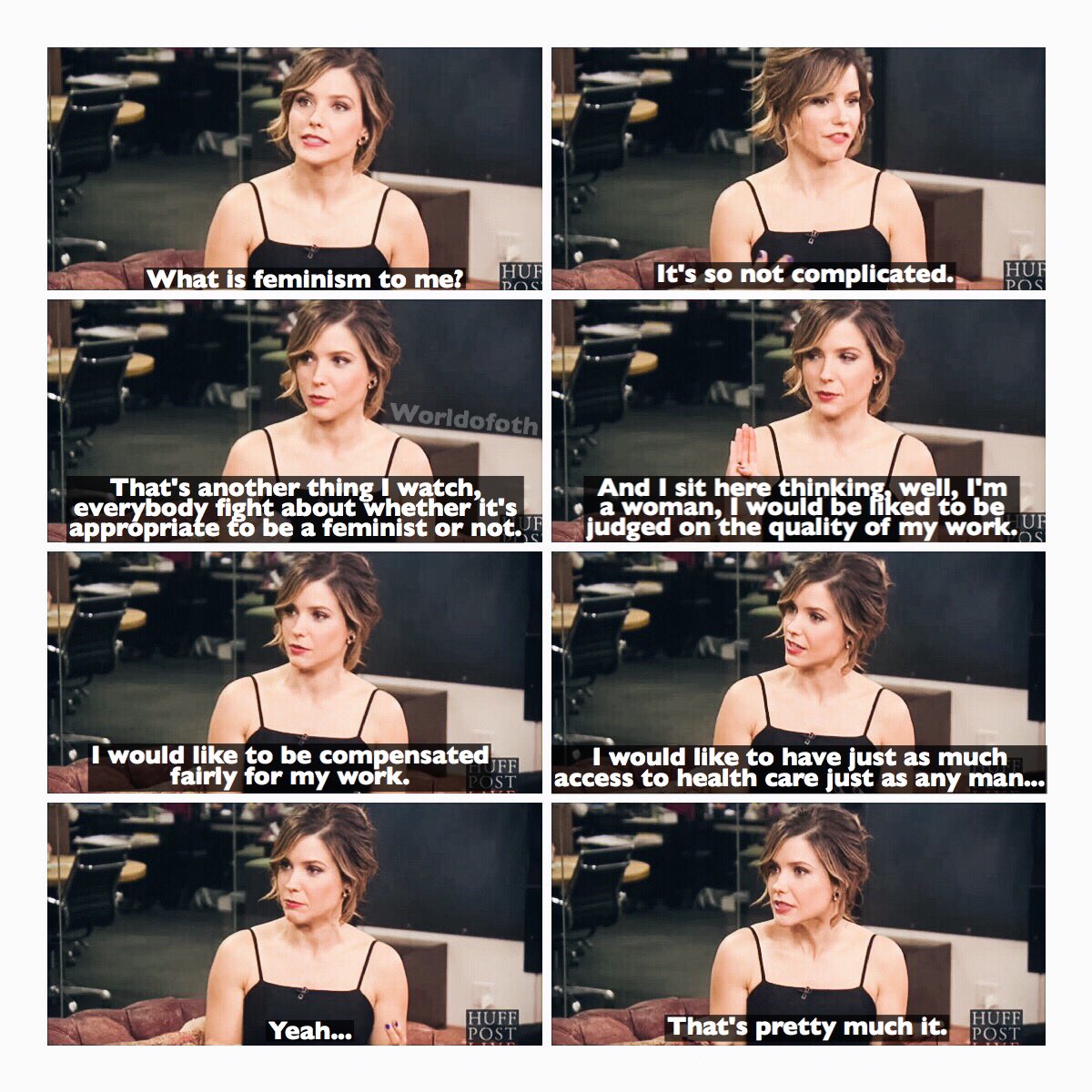 worldofoth's tweet photo. Let's make #SophiaBushForPresident a thing cause @SophiaBush is just🙌🏻 https://t.co/Jd1Qcsjb9P