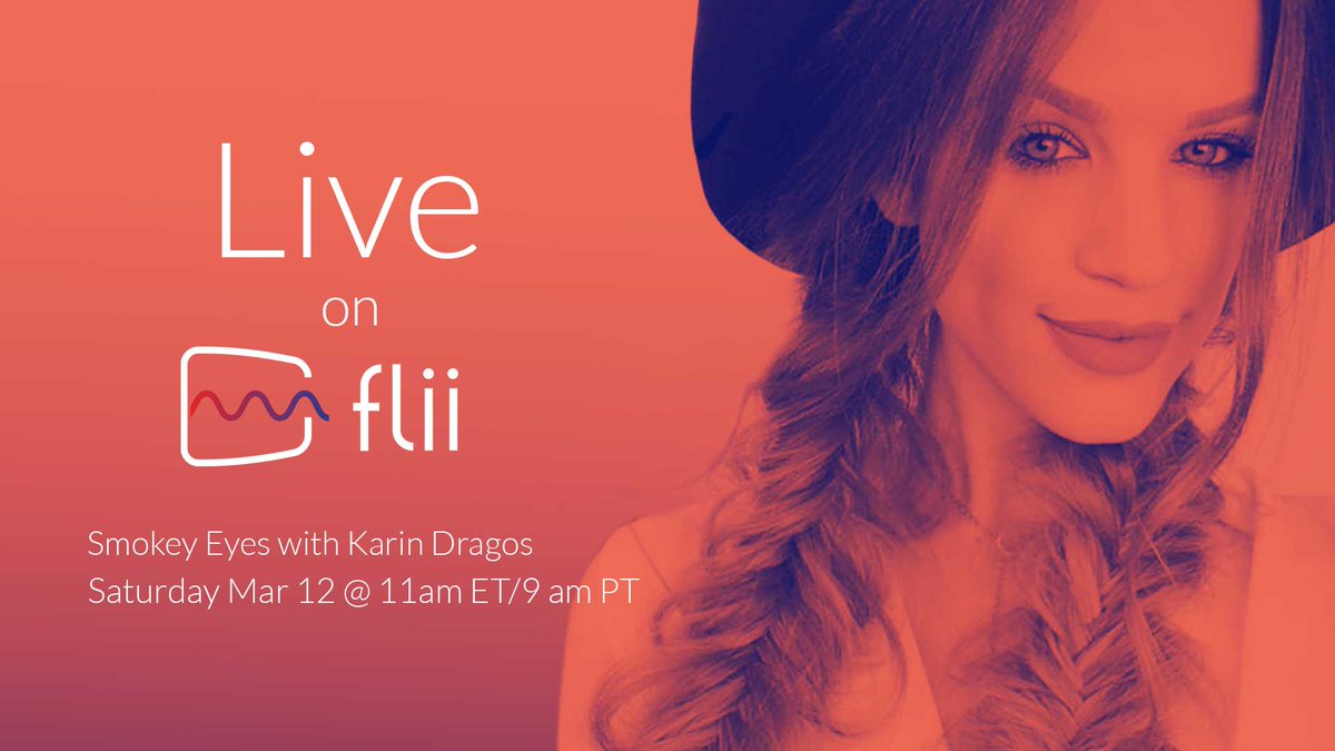 FliiTv's tweet image. Smokey Eyes #livetutorial on flii.tv with Karin Dragos featuring @doseofcolors in about 1 hour!