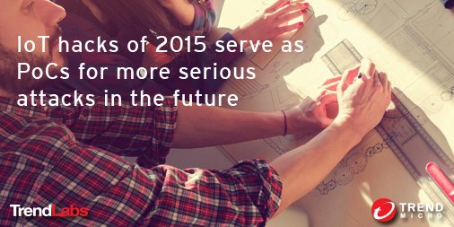 trendaisecurity's tweet image. #IoT hacks of 2015 serve as PoCs for more serious, future attacks: bit.ly/1QIOxwC  #SecurityRoundup