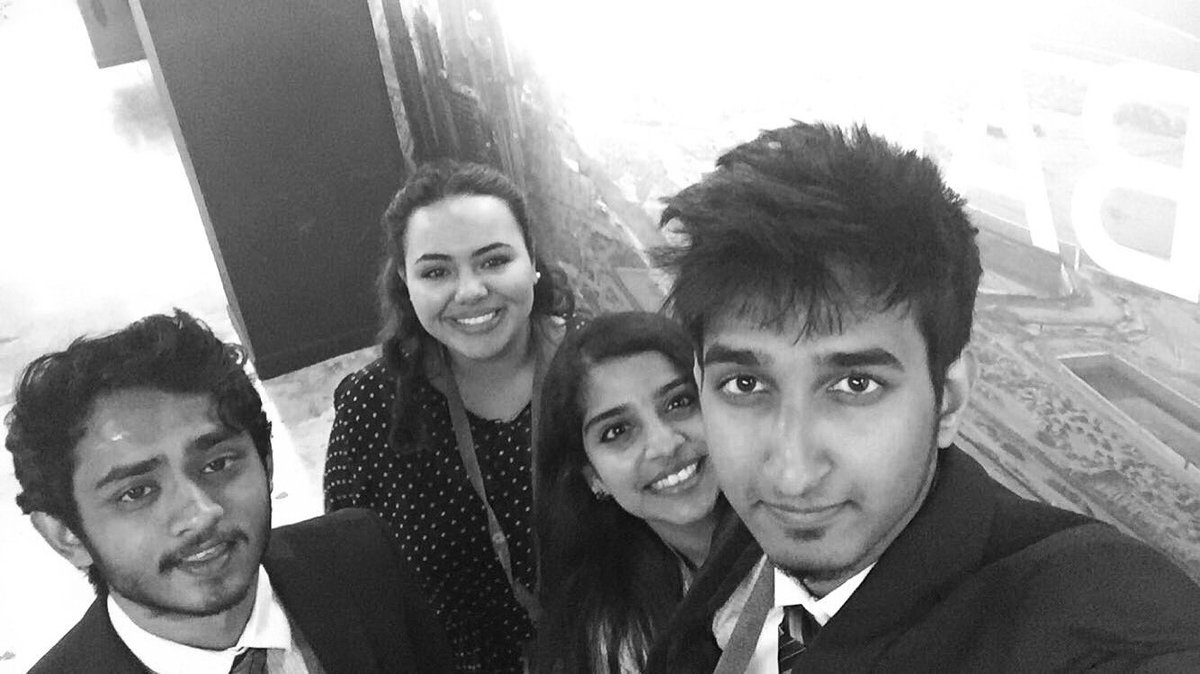 Hult Prize team with AUS Campus Director, Merna El Medany.  #hultprize #hultprize2016 #hp16 #AUSharjah