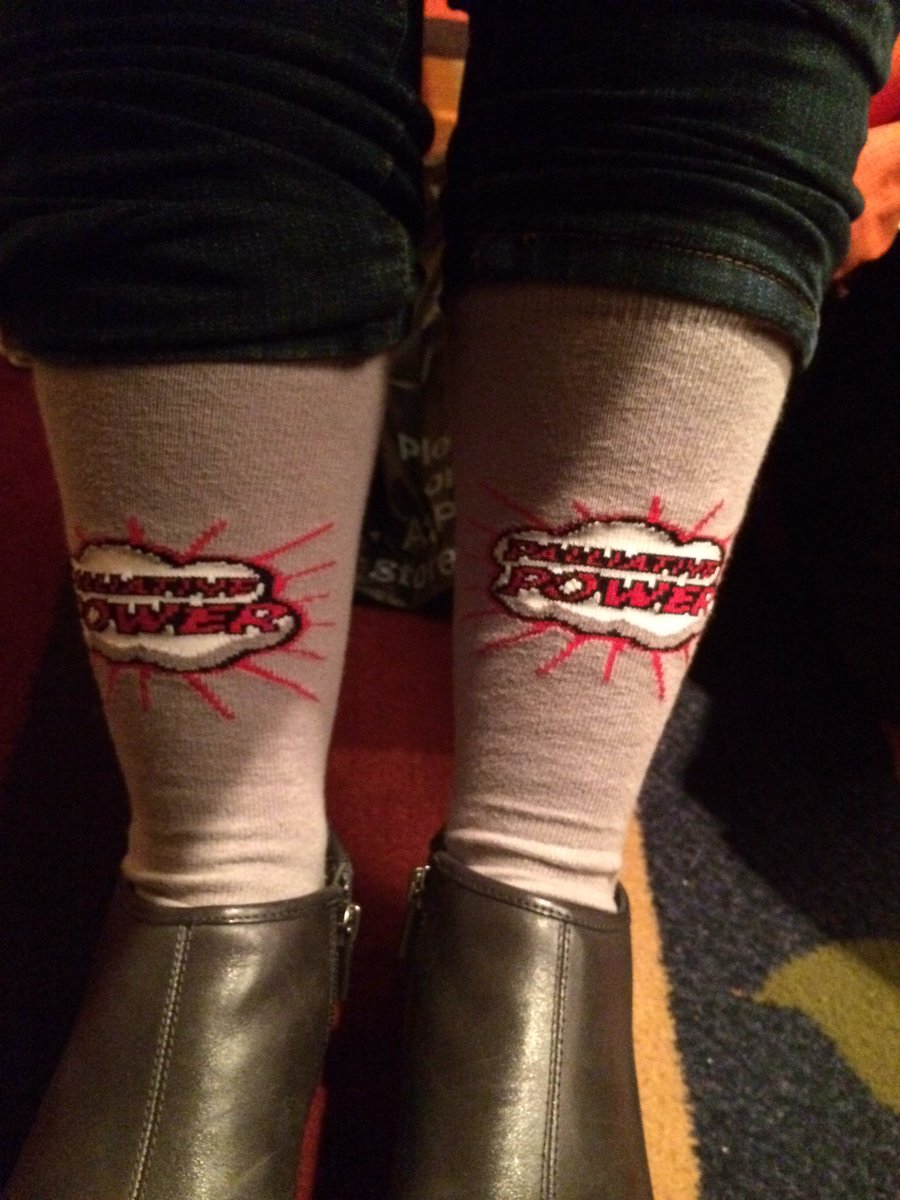achatburn's tweet image. Ending the day with my #palliativepower socks thanks for a great conference @AAHPM @HPNAinfo @EarlyCareerSIG #hpm16
