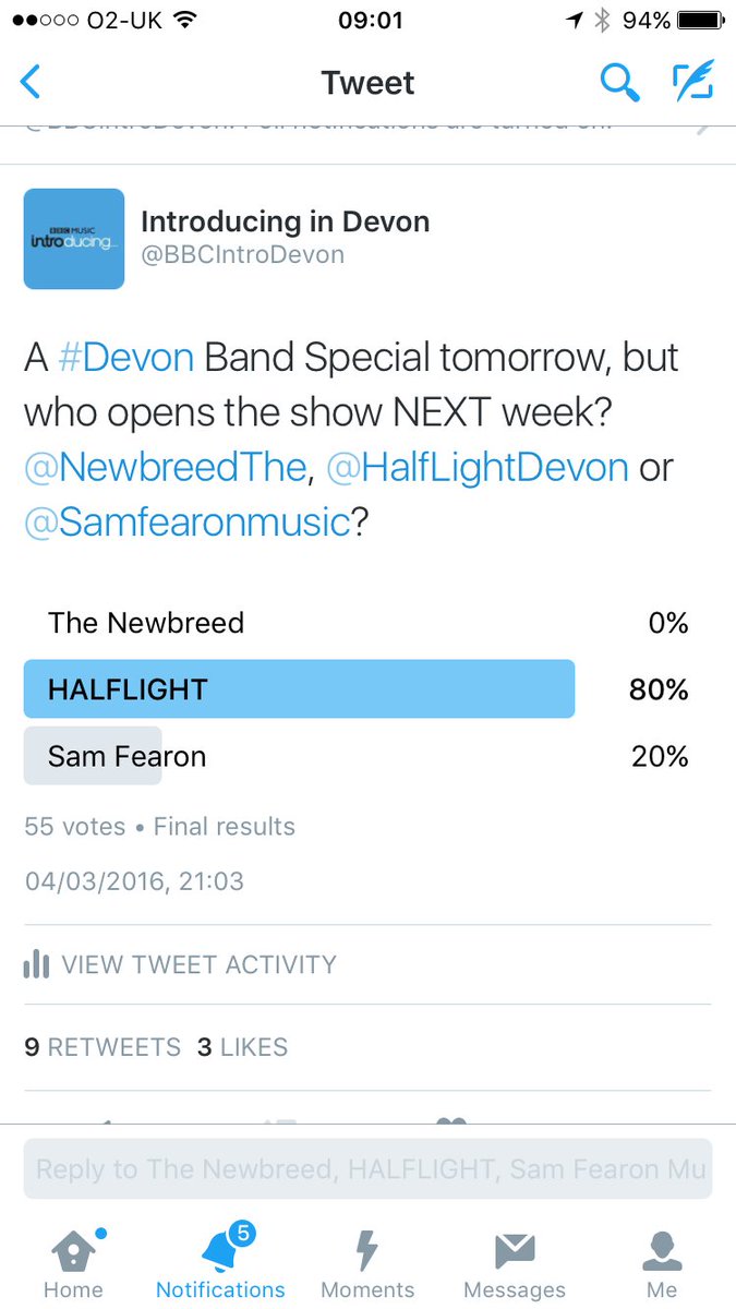 BBCIntroSW's tweet image. And we're off! Starting the show is Twitter vote winner @HalfLightDevon! Turn it up LOUD. 
bbc.co.uk/programmes/p03…