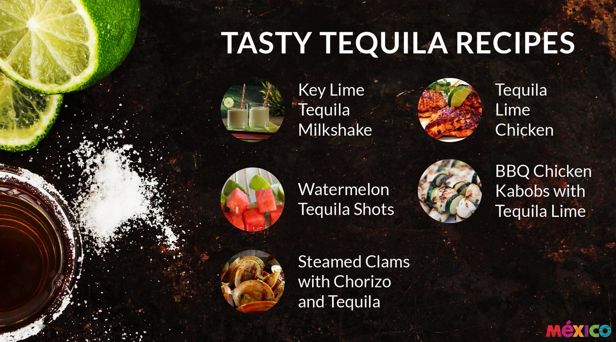 mexico's tweet photo. Love #tequila? Here are some tasty #recipes for you to try this weekend. #3erFestivaldelTequila. https://t.co/5b6JQOOTIy