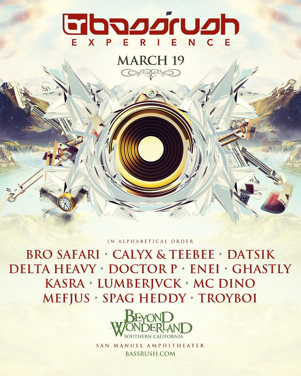 bassrush's tweet image. One week until #TeamBassrush invades @BeyondWland! #Bassrush #OuterRealm