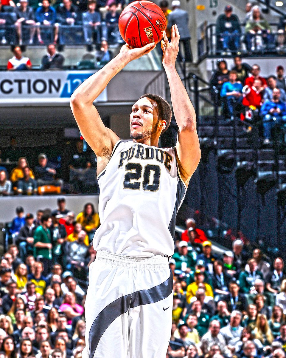 SportsCenter's tweet photo. Boilermakers are on to the Big Ten final! 

A.J. Hammons puts up 27 points to lead Purdue past Michigan, 76-59. https://t.co/z67ED5ffNY