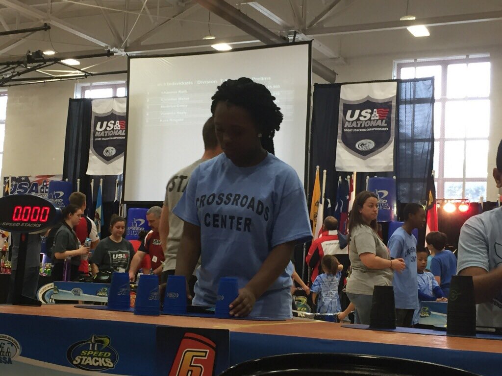 sherrodscience's tweet photo. Oh yeah..#antarcticcommunity representing @CrossroadsBCPS #speedstack #cupstacking competition https://t.co/fd406Hm5MV