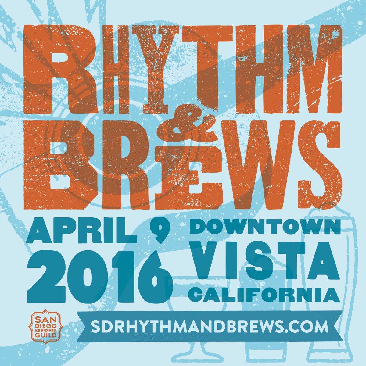 sdbrewers's tweet photo. SAVE THE DATE || @SDRhythmBrews is BACK on 4/9 in #Vista! Join us for a day of #SDBEER! Tix: https://t.co/NcARhWw6o0 https://t.co/9ZeYLFNKHE