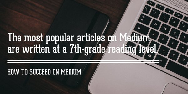 AppsListHunt's tweet image. The most popular articles on #Medium are written at an average 7th-grade reading level. - buff.ly/21nzWLZ