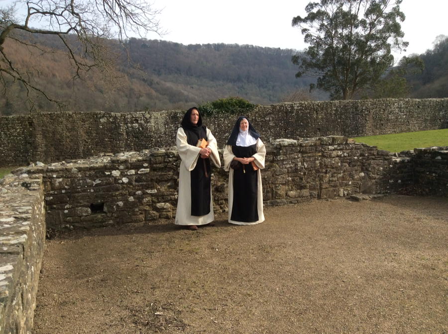 Brother Thomas and Sister Mary thoroughly enjoyed chatting with our visitors. <a href="/cadwwales/">Cadw</a> <a href="/kidsinmuseums/">Kids in Museums</a>