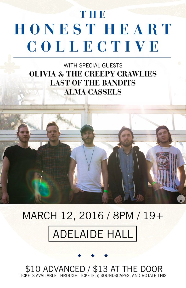 HonestHeartCo's tweet image. TORONTO. WE HERE. 8PM / $10 / @adelaidehallTO - You can still pick up advanced tickets: ticketf.ly/1mTej92